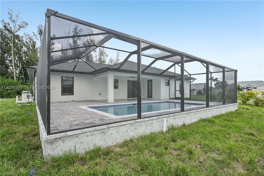 Exterior details and patio area of a home in , Cape Coral (Image 32). Exterior details and patio area of a home in , Cape Coral (Image 32).