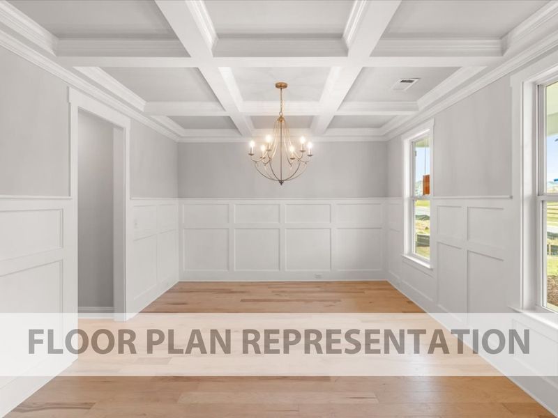Nottaway Floor Plan Representation | Formal Dining or Flex Room