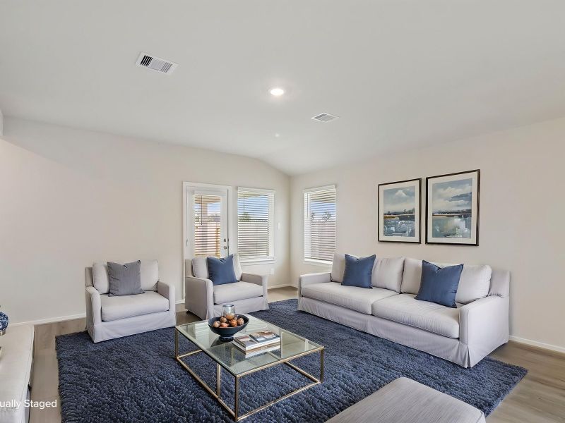 Furnished interior view inside a new home in Riviera Pines - Premier Series, Huffman (Image 5).