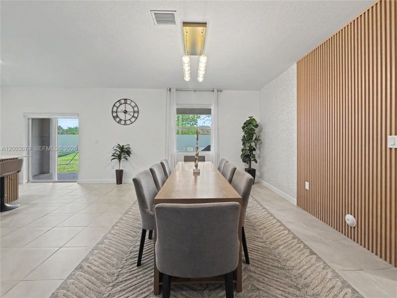 Furnished interior view inside a new home in , Miami (Image 41).