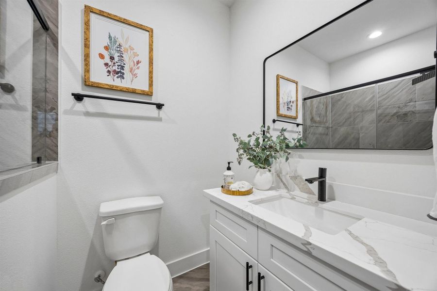 Furnished interior view inside a new home in , Houston (Image 35).
