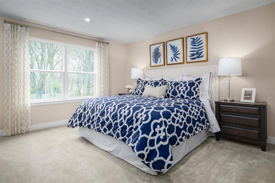 Representative furnished interior of a home built from the Allegheny by Ryan Homes in Friendship Meadows, Seneca (Image 12).