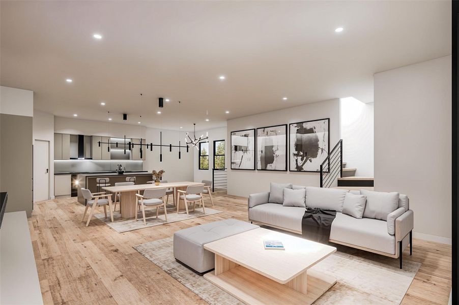 Furnished interior view inside a new home in , Houston (Image 8). Furnished interior view inside a new home in , Houston (Image 8).