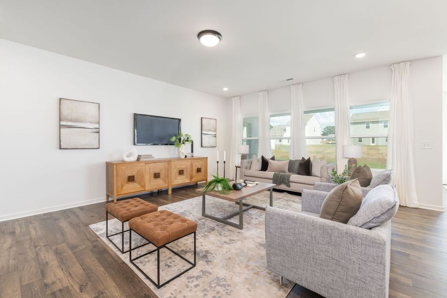 Furnished interior view inside a new home in Benson Village, Benson (Image 10). Furnished interior view inside a new home in Benson Village, Benson (Image 10).