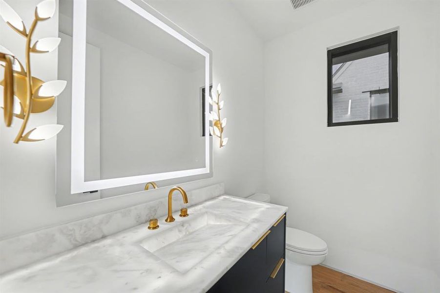 Furnished interior view inside a new home in , Dallas (Image 18).