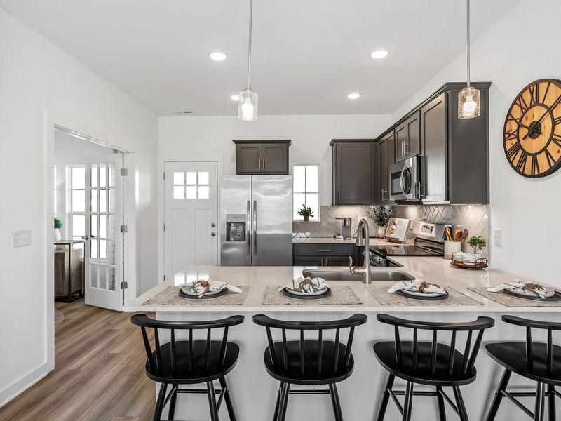 Furnished interior view inside a new home in The Towns at Red River, Gallatin (Image 16). Furnished interior view inside a new home in The Towns at Red River, Gallatin (Image 16).