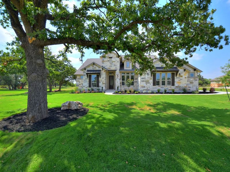 Image 533 representing the San Simeon I by Giddens Homes in Clearwater Ranch, Liberty Hill, TX.