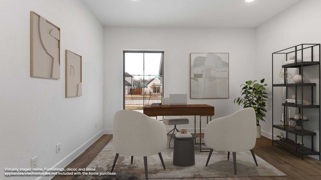 Representative furnished interior of a home built from the 3057W by Perry Homes in Sonoma Verde, Rockwall (Image 14).