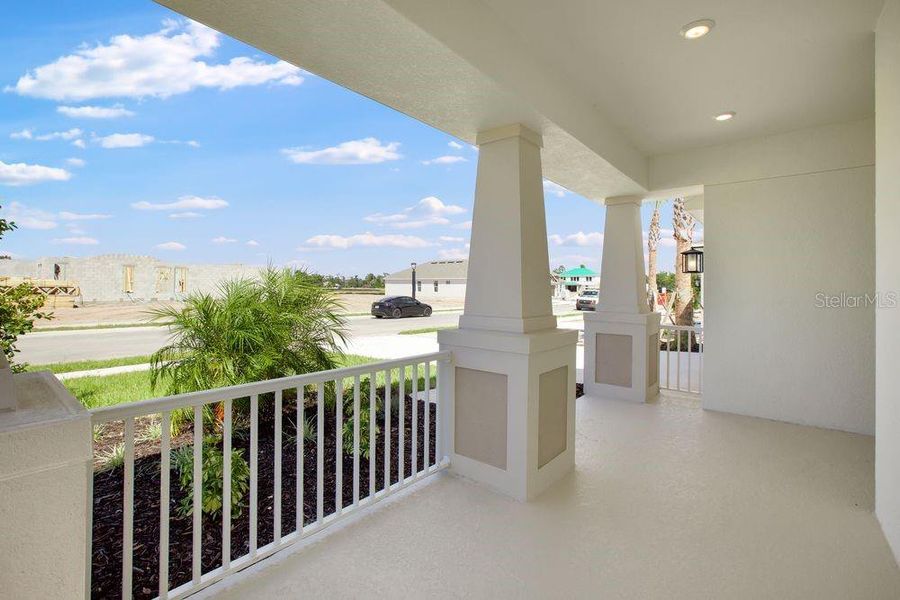 Exterior details and patio area of a home in Firethorn, Parrish (Image 27).