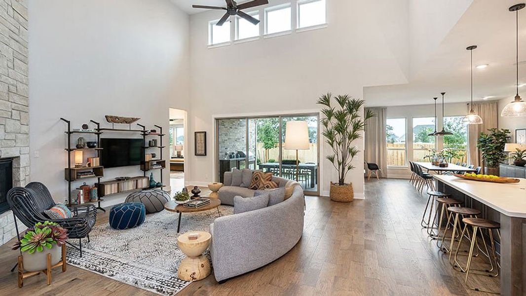 Furnished interior view inside a new home in Travisso, Leander (Image 7).
