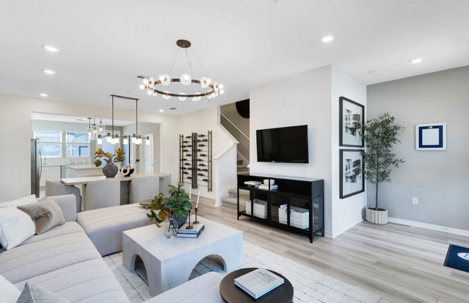 Representative furnished interior of a home built from the Foxtail - Interior Unit by Pulte Homes in Silverleaf Oaks, Winter Garden (Image 5).