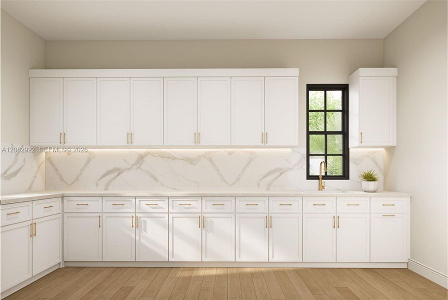 Furnished interior view inside a new home in , Boynton Beach (Image 10).