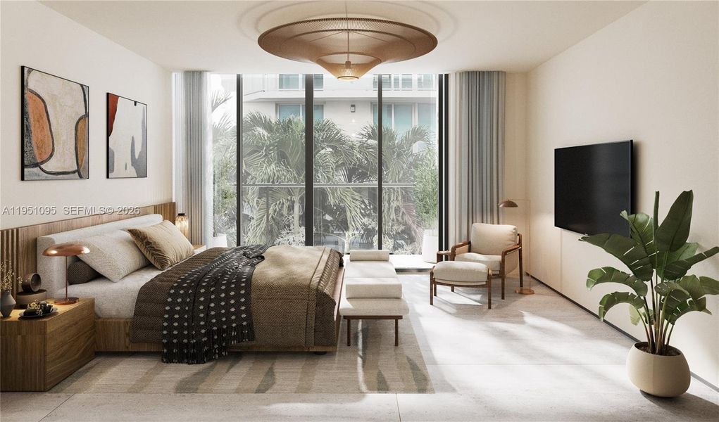 Furnished interior view inside a new home in , Bay Harbor Islands (Image 3).