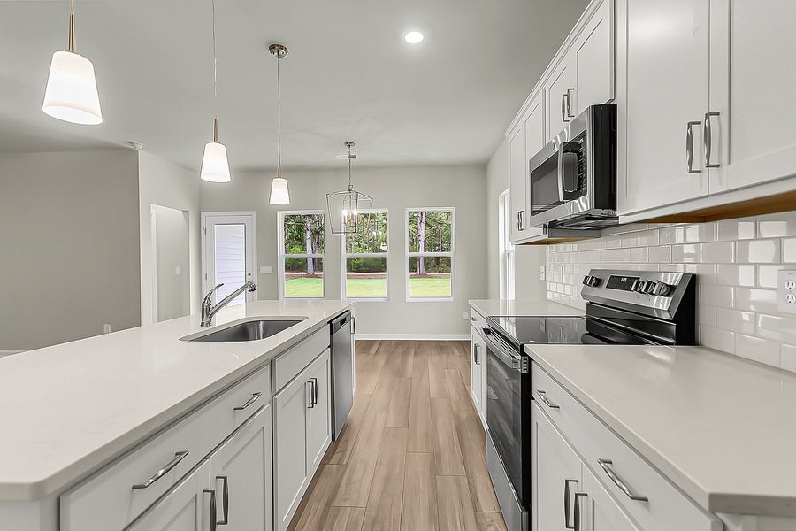 Furnished interior view inside a new home in Fairway Woods at Wyboo, Manning (Image 8).