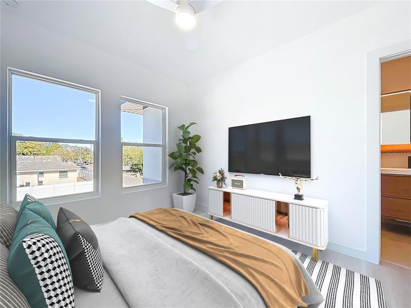 Furnished interior view inside a new home in , St. Petersburg (Image 13).