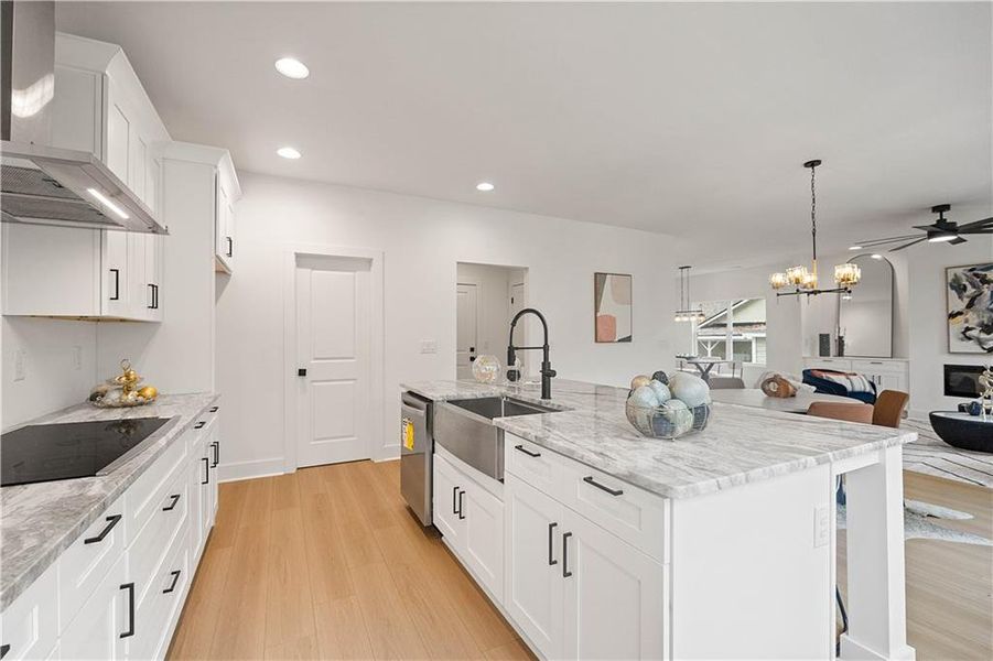 Furnished interior view inside a new home in , Atlanta (Image 10).