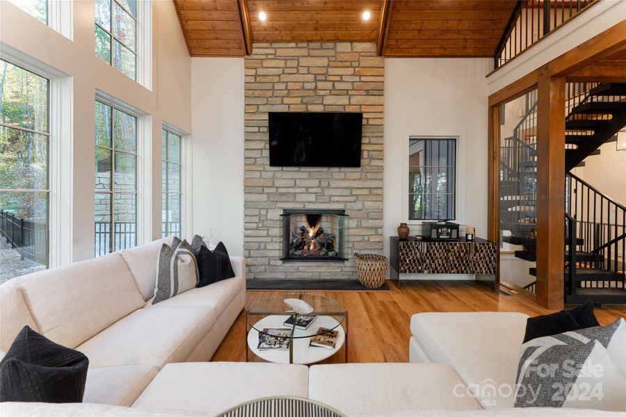 Furnished interior view inside a new home in , Sylva (Image 6).