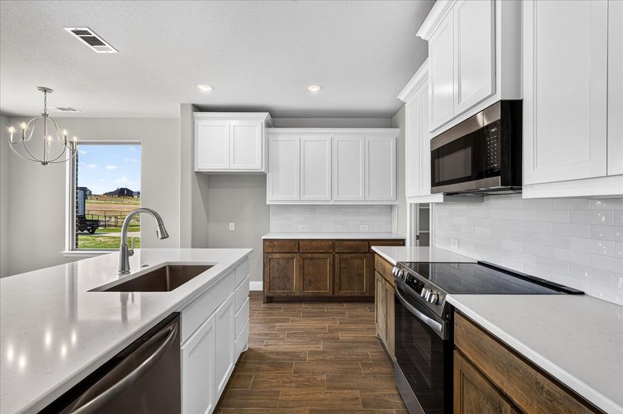 Furnished interior view inside a new home in The Ranches at Valley View, Springtown (Image 10).