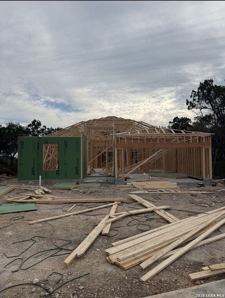 In-progress construction of a new home in , San Antonio, TX (Image 7).