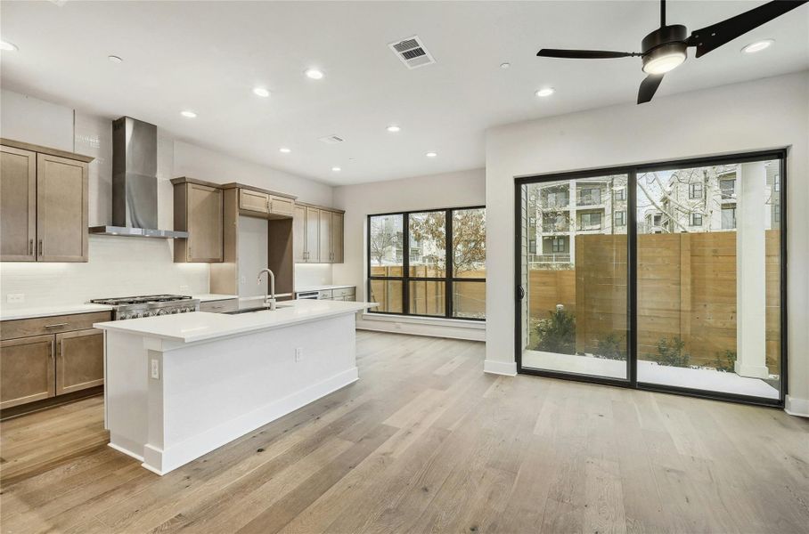 Furnished interior view inside a new home in , Austin (Image 3). Furnished interior view inside a new home in , Austin (Image 3).