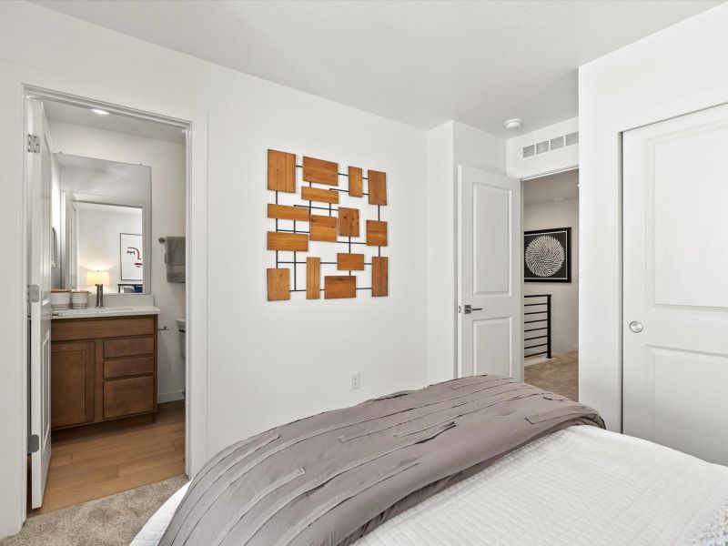 Furnished interior view inside a new home in The Hub at Virginia Village, Denver (Image 23).