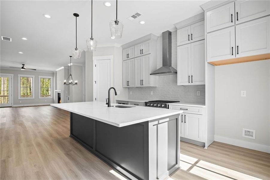 Furnished interior view inside a new home in , Kennesaw (Image 7).