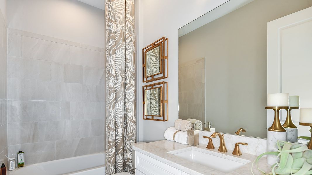 Furnished interior view inside a new home in Esplanade by the Islands Coach Homes, Naples (Image 21).