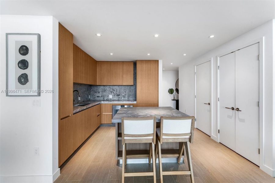 Furnished interior view inside a new home in , Miami Beach (Image 5).