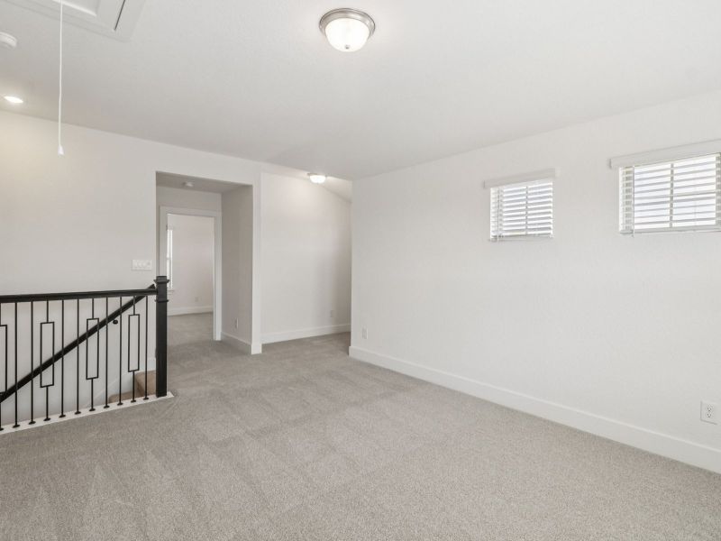 Second floor landing in the Matador floorplan at a Meritage Homes community. Second floor landing in the Matador floorplan at a Meritage Homes community.