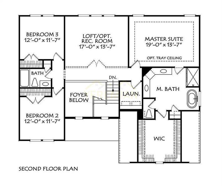 2D floor plan layout of this home in , Dawsonville, GA (Image 6).