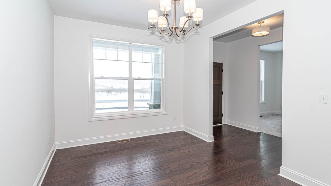 Representative unfurnished interior of a home built from the The Briarhaven III Side Entry by Norfolk Homes in Fosdick Glen of Saline, Saline (Image 38).