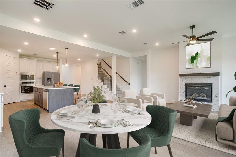 Furnished interior view inside a new home in Talon Hills, Fort Worth (Image 12).