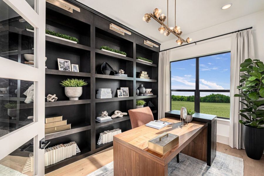 Representative furnished interior of a home built from the Hawthorne by Landon Homes in Lexington Frisco, Frisco (Image 12).