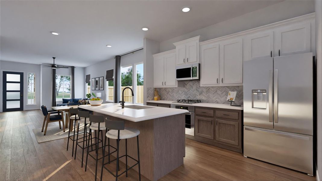 Furnished interior view inside a new home in The Porch at Du Pre, Buda (Image 6). Furnished interior view inside a new home in The Porch at Du Pre, Buda (Image 6).