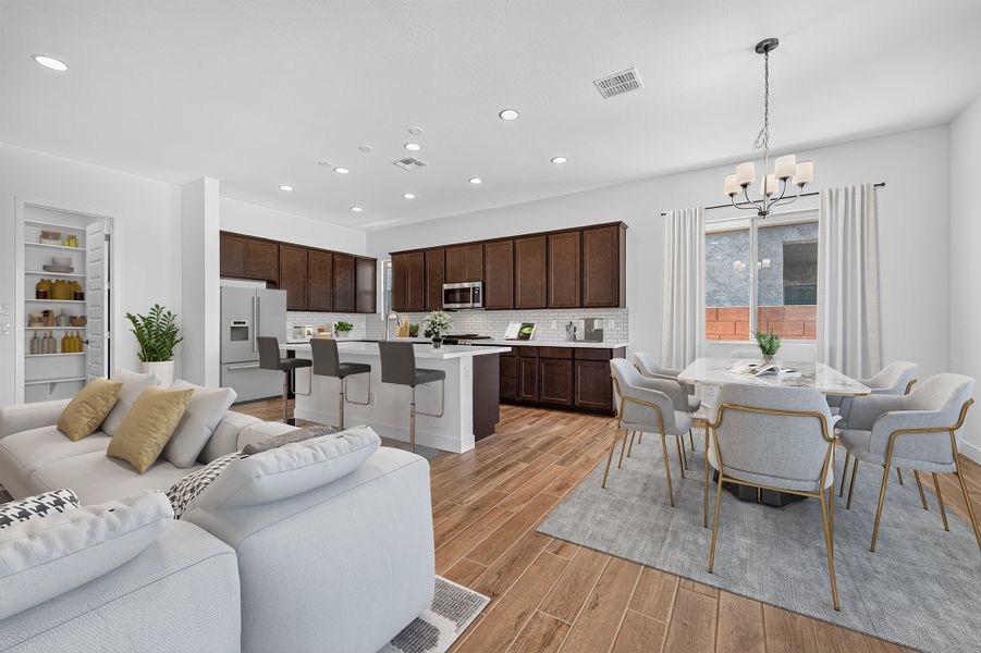 Furnished interior view inside a new home in Artisan at Asante, Surprise (Image 4).