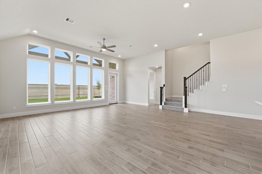 Spacious, unfurnished interior of a new home in Bridgeland, Cypress (Image 21).