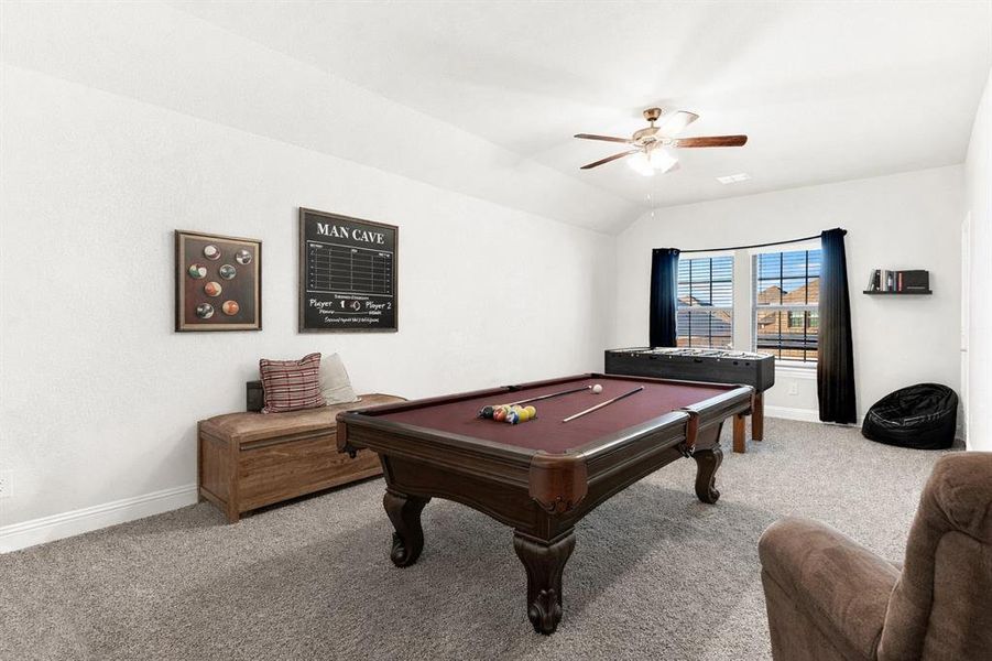 Game Room - virtually staged