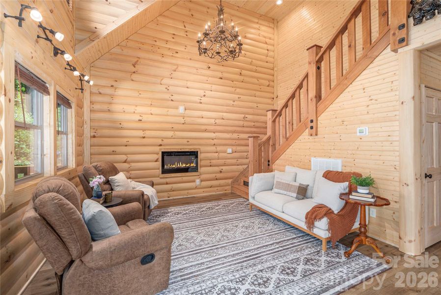 Furnished interior view inside a new home in , Maggie Valley (Image 7).