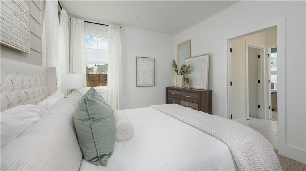 Furnished interior view inside a new home in The Village at Sandy Plains, Marietta (Image 42).