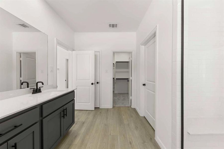 Furnished interior view inside a new home in Sereno Oaks at Buckner Terrace, Dallas (Image 8). Furnished interior view inside a new home in Sereno Oaks at Buckner Terrace, Dallas (Image 8).