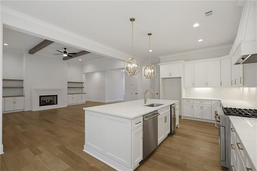 Furnished interior view inside a new home in , Newnan (Image 7).