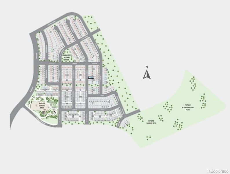 Aurora Highlands Site Map