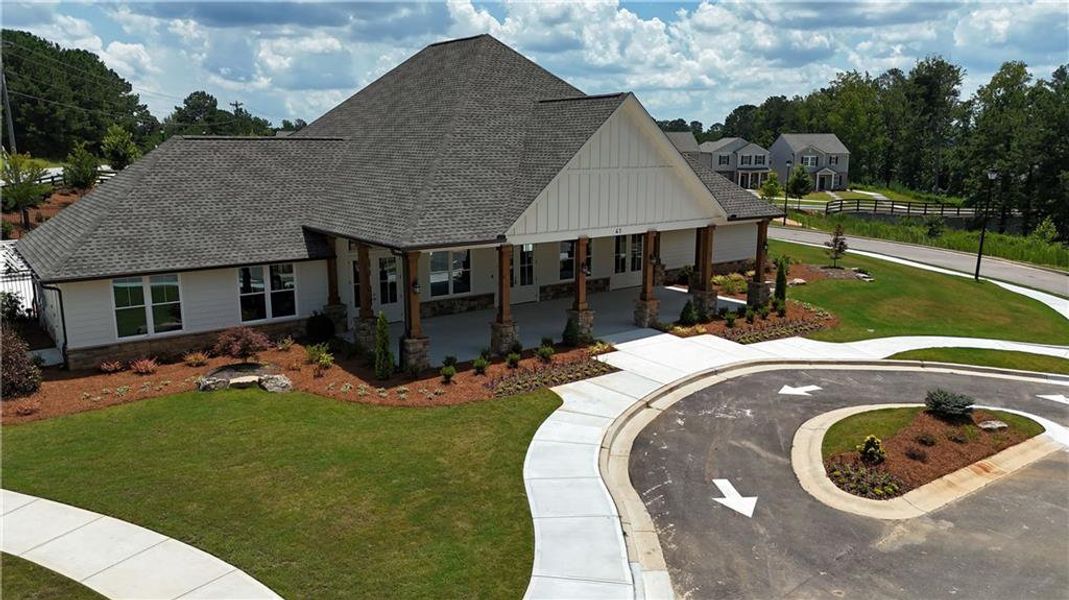 Front exterior of a new home in Casteel, Bethlehem, GA, highlighting curb appeal (Image 2).