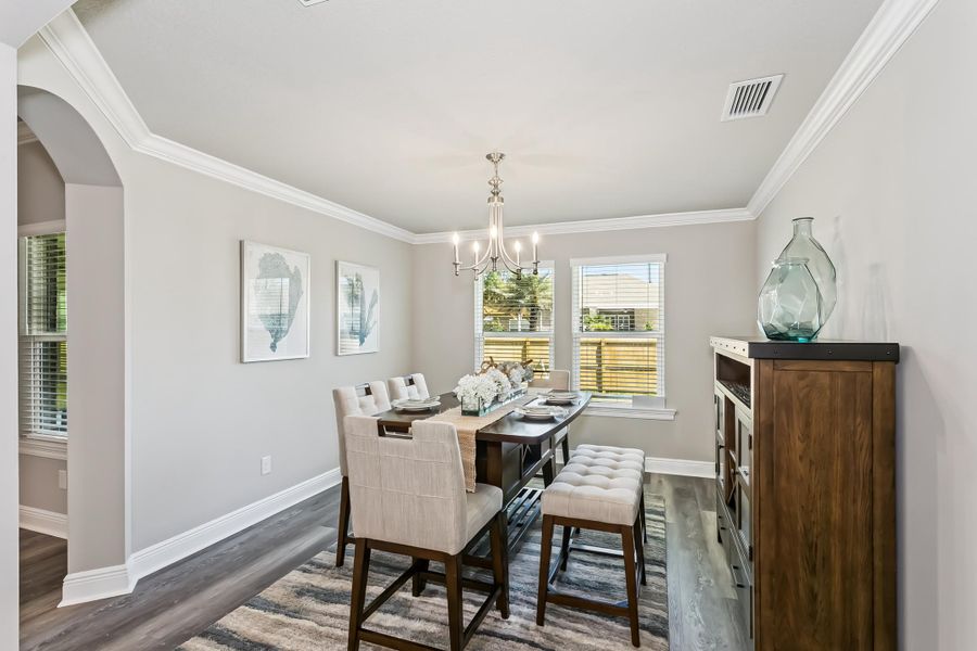 Furnished interior view inside a new home in Buckeyes Landing, Navarre (Image 12).