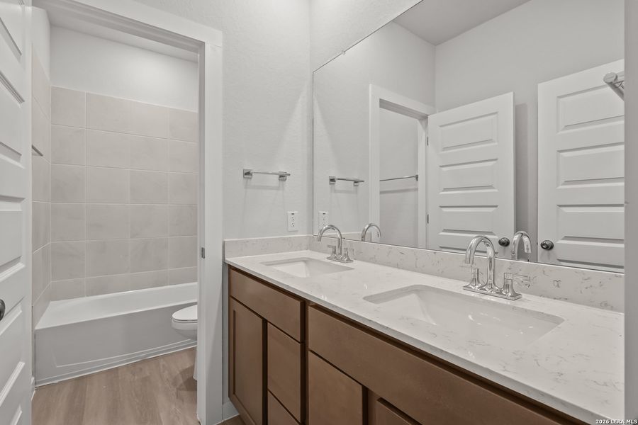Furnished interior view inside a new home in Garden Grove, San Antonio (Image 12). Furnished interior view inside a new home in Garden Grove, San Antonio (Image 12).