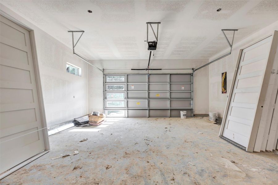 Spacious two-car garage Spacious two-car garage