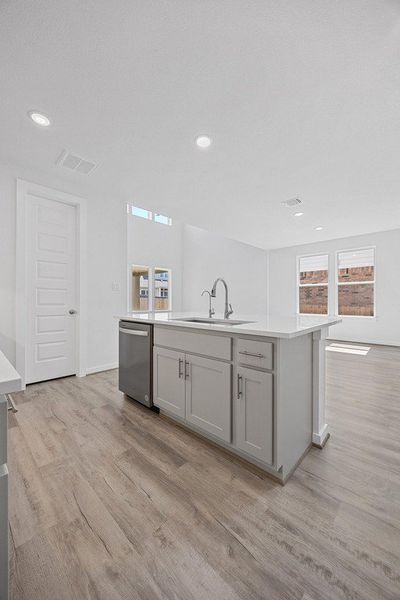 Furnished interior view inside a new home in University Heights, Round Rock (Image 9).