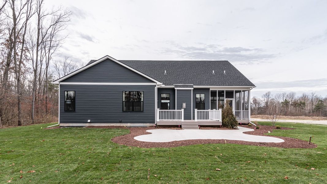 Representative exterior photo of a completed home built from the The Natural by Norfolk Homes in Coronado Estates, Jackson, MI (Image 28).