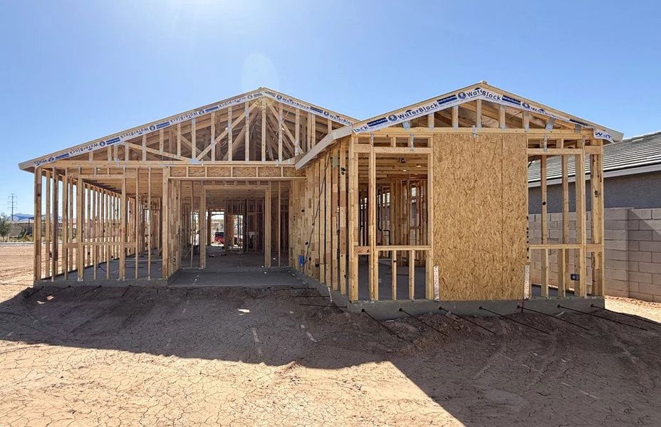 Back exterior elevation