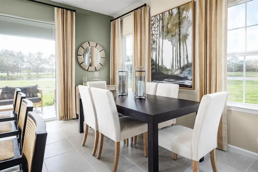 Furnished interior view inside a new home in Pine Pointe at Astonia, Davenport (Image 4).